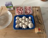 Foto del paso 1 de la receta: Spaghettis con salsa de champiñones y bacon