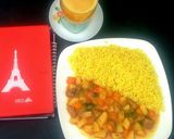A picture of step 2 of Curried Rice.