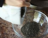 A picture of step 2 of Sesame Ball with Black Sesame Filling [Onde-onde].