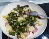 A picture of step 7 of Bhindi aloo ki dry sabzi.