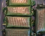 Foto langkah ke 7 dari resep Nasi Uduk Bakar Teri Jengki(#pr_masakanbungkusdaun).