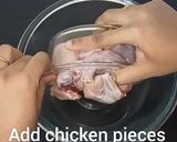 A picture of step 1 of Reshmi Chicken masala.