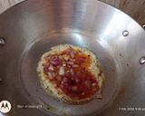 A picture of step 2 of Saag with egg fry.