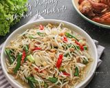 Foto langkah ke 6 dari resep Tumis Tauge Kacang Panjang with Ikan asin.