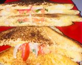 A picture of step 4 of Easy Shrimp and Veggies Toast.