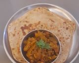 A picture of step 6 of Chappan kaddu(summer squash) sabji.