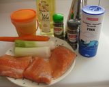 Foto del paso 1 de la receta Salmón con puerros