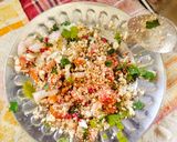 A picture of step 3 of Besan Cheela - paneer stuffed Besan cheela in 15 minutes / Healthy instant morning Breakfast chila.