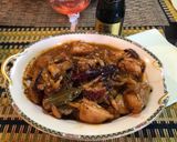 A picture of step 3 of Chicken with Mango.