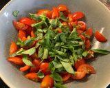 A picture of step 5 of Bruschetta.