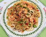 Gambar langkah 6 resipi 👩‍🍳Spaghetti Aglio Olio.
