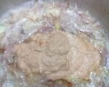 A picture of step 3 of Aloo Matar Gosht.