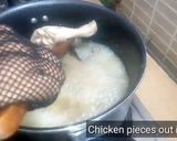 A picture of step 1 of Chicken yakhni pulao.