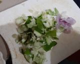 A picture of step 2 of Raw Mango pachadi.