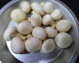 A picture of step 1 of Mushroom Makhani.