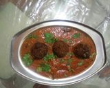 A picture of step 7 of Matar kofta curry.