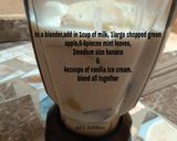 A picture of step 1 of Apple milkshake.