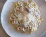 A picture of step 11 of Lemon Garlic Seafood Alfredo.