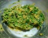 A picture of step 3 of Arvi leaf qofta.