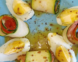 Foto del paso 3 de la receta: Popietas de calabacín con carpaccio de tomate