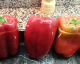 Foto del paso 5 de la receta Pimientos asados rellenos de carne y arroz