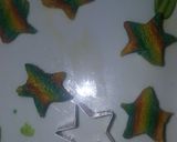 A picture of step 10 of Star rainbow cookies.
