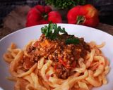Foto del paso 6 de la receta: TALLARINES AL MORRÓN ♥️