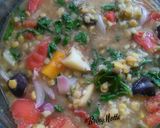 A picture of step 3 of Dhanshak (veg).