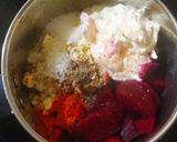 A picture of step 1 of Beetroot paneer dip/spread.