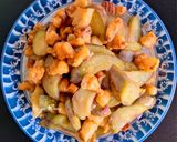Hình bước làm 5 của món Cà tím xào tóp mỡ