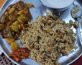 A picture of step 5 of Fresh Homemade Paneer, jeera onion Fried Rice.