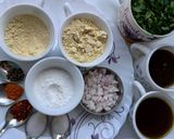 A picture of step 3 of Drum Stick Leaves/Moringa/Munagaku - Fritters.