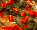A picture of step 2 of Creamy carrots and green beans.