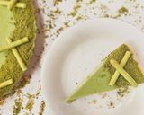 Foto langkah ke 4 dari resep Matcha & Coconut Panna Cotta Tart.