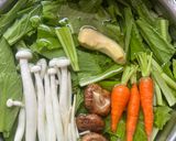 Hình bước làm 1 của món Cá Chim Trắng Biển Hấp Gừng Kèm Rau Củ