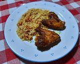 Une image de l'étape 11 de Ailerons de poulet rôtis au air fryer et boulgour à la tomate 🍴.