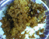 A picture of step 1 of Apple  dates halwa.
