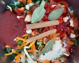 A picture of step 4 of Giant beans in the oven|plant based & vegan.