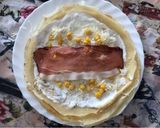 Sajtos sonkás kukoricás palacsinta recept fázis 3 fotója