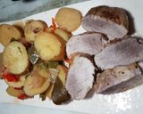 Foto del paso 5 de la receta: Cuadrada de cerdo con papas en olla a presión