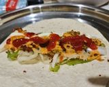 A picture of step 3 of Quick Falafel Wraps.