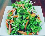 Hình bước làm 2 của món Bò xào & salad cải mầm