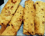 A picture of step 5 of Papad Rolls💕.