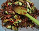Foto langkah ke 4 dari resep Tumis Pedas Rebon Pete.