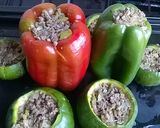 Foto del paso 5 de la receta: Zapallitos y Morrones Rellenos