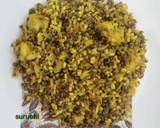 Sprouted Moong/green gram stir fry