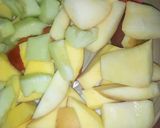 A picture of step 1 of Mix fruit.