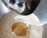 A picture of step 2 of Bhakhari (flat bread).