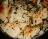A picture of step 3 of Dhokla.