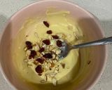 A picture of step 2 of Cranberries and dry fruits fudge.